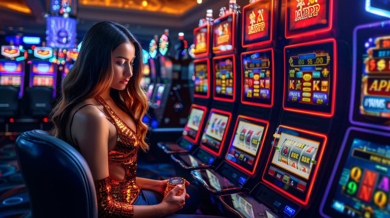 Pengguna membaca info hadiah di ponsel
